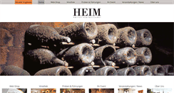 Desktop Screenshot of heim-sekt.de